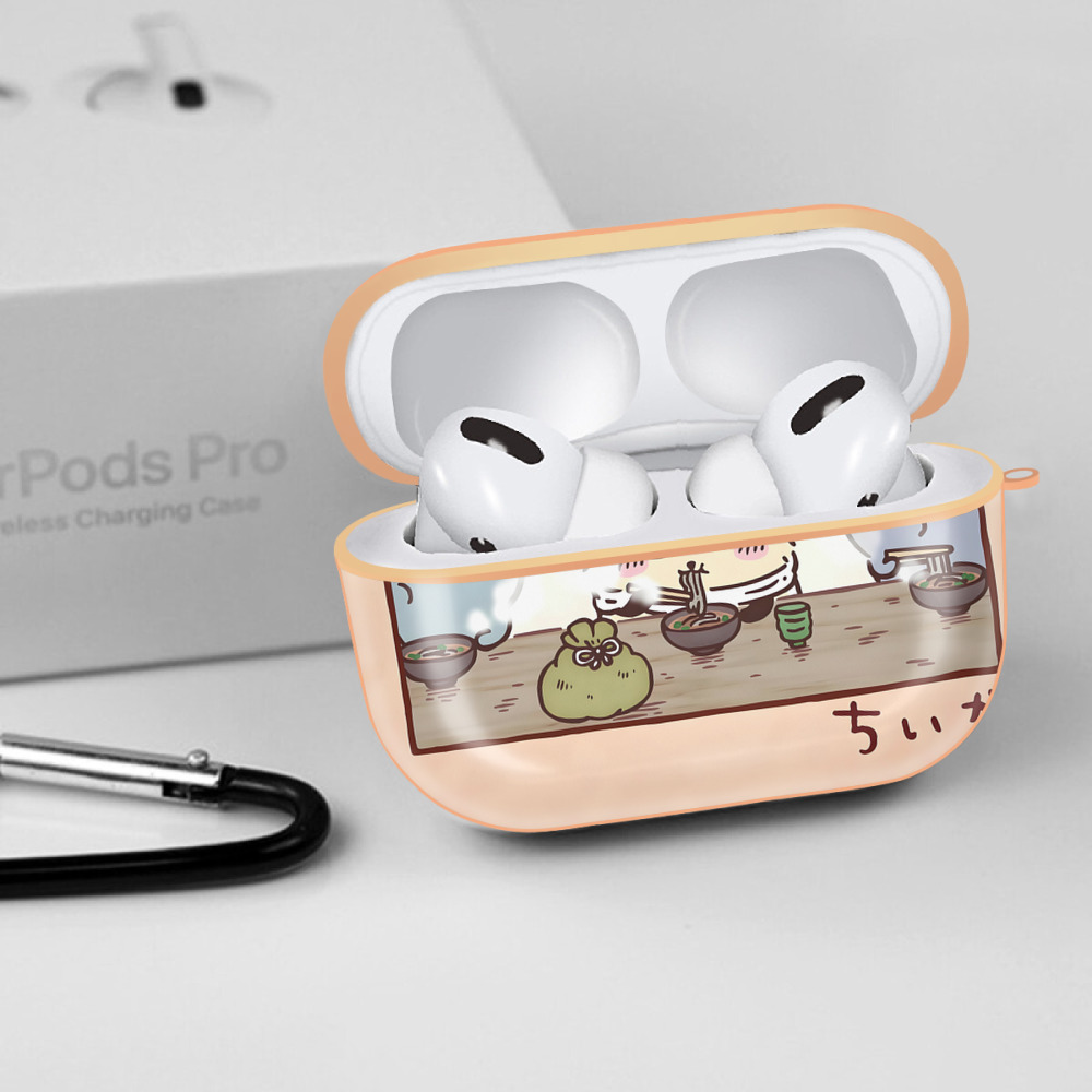 ちいかわ Chii-kawa 【AirPods Pro用】ハードシェル保護ケース｜耐衝撃・防指紋・カラビナ付き商品仕様