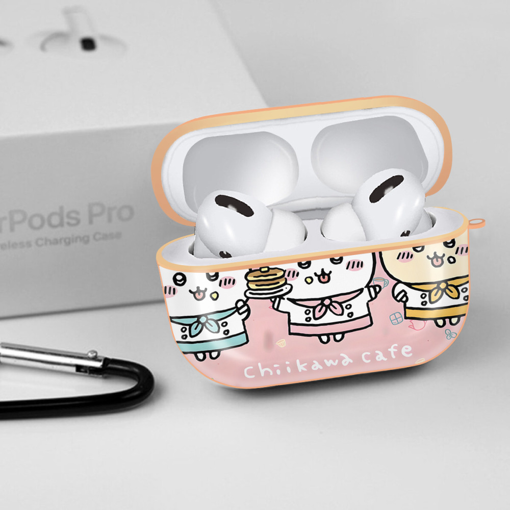 ちいかわ Chii-kawa 【AirPods Pro用】ハードシェル保護ケース｜耐衝撃・防指紋・カラビナ付き商品仕様