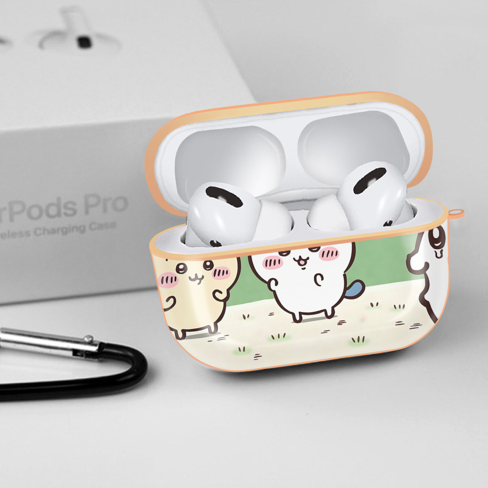 ちいかわ Chii-kawa 【AirPods Pro用】ハードシェル保護ケース｜耐衝撃・防指紋・カラビナ付き商品仕様