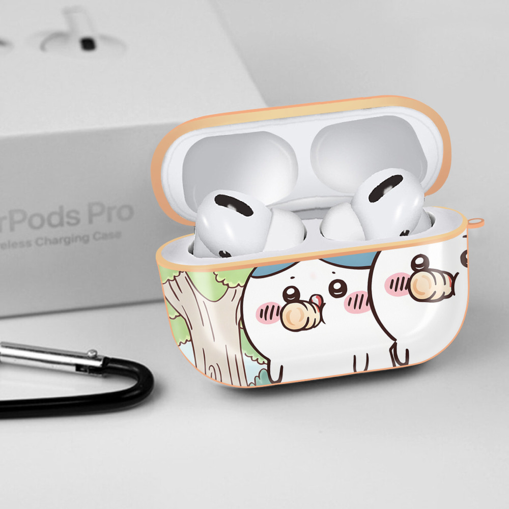 ちいかわ Chii-kawa 【AirPods Pro用】ハードシェル保護ケース｜耐衝撃・防指紋・カラビナ付き商品仕様