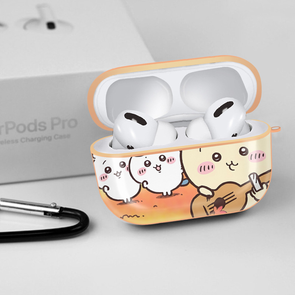 ちいかわ Chii-kawa 【AirPods Pro用】ハードシェル保護ケース｜耐衝撃・防指紋・カラビナ付き商品仕様