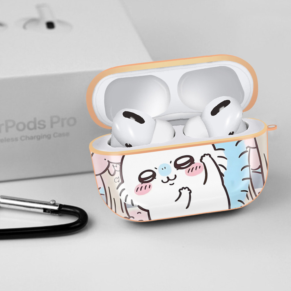 ちいかわ Chii-kawa 【AirPods Pro用】ハードシェル保護ケース｜耐衝撃・防指紋・カラビナ付き商品仕様