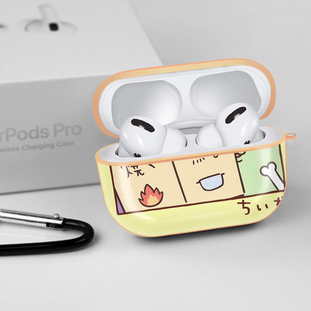 ちいかわ Chii-kawa 【AirPods Pro用】ハードシェル保護ケース｜耐衝撃・防指紋・カラビナ付き商品仕様