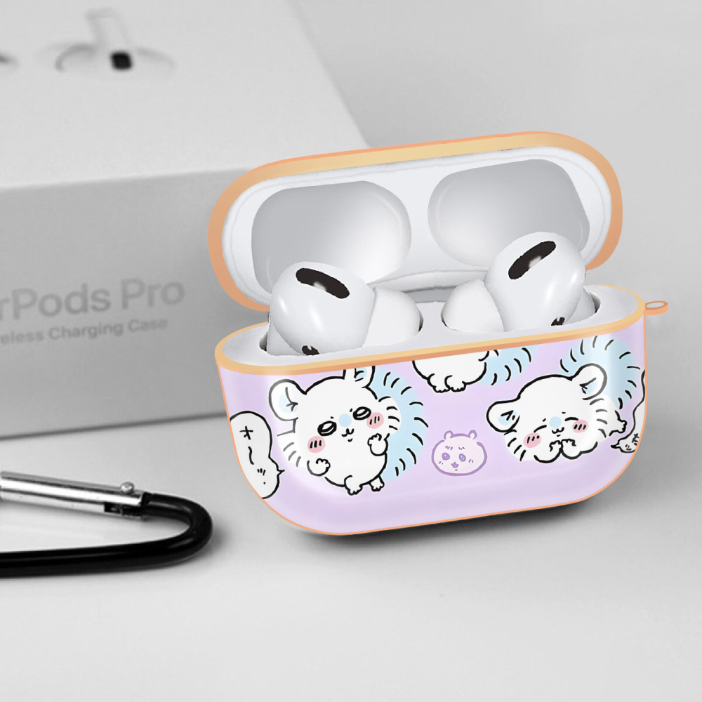 ちいかわ Chii-kawa 【AirPods Pro用】ハードシェル保護ケース｜耐衝撃・防指紋・カラビナ付き商品仕様