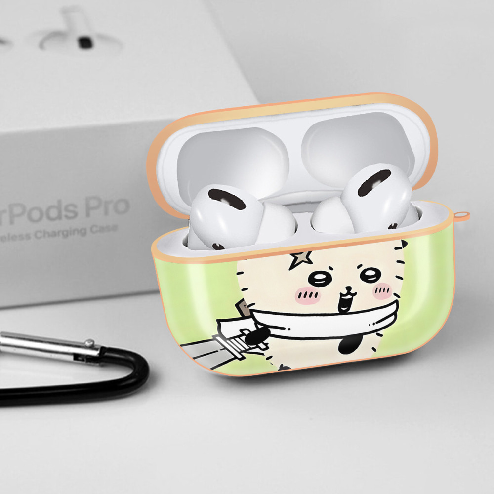 ちいかわ Chii-kawa 【AirPods Pro用】ハードシェル保護ケース｜耐衝撃・防指紋・カラビナ付き商品仕様
