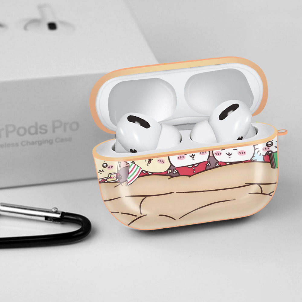 ちいかわ Chii-kawa 【AirPods Pro用】ハードシェル保護ケース｜耐衝撃・防指紋・カラビナ付き商品仕様