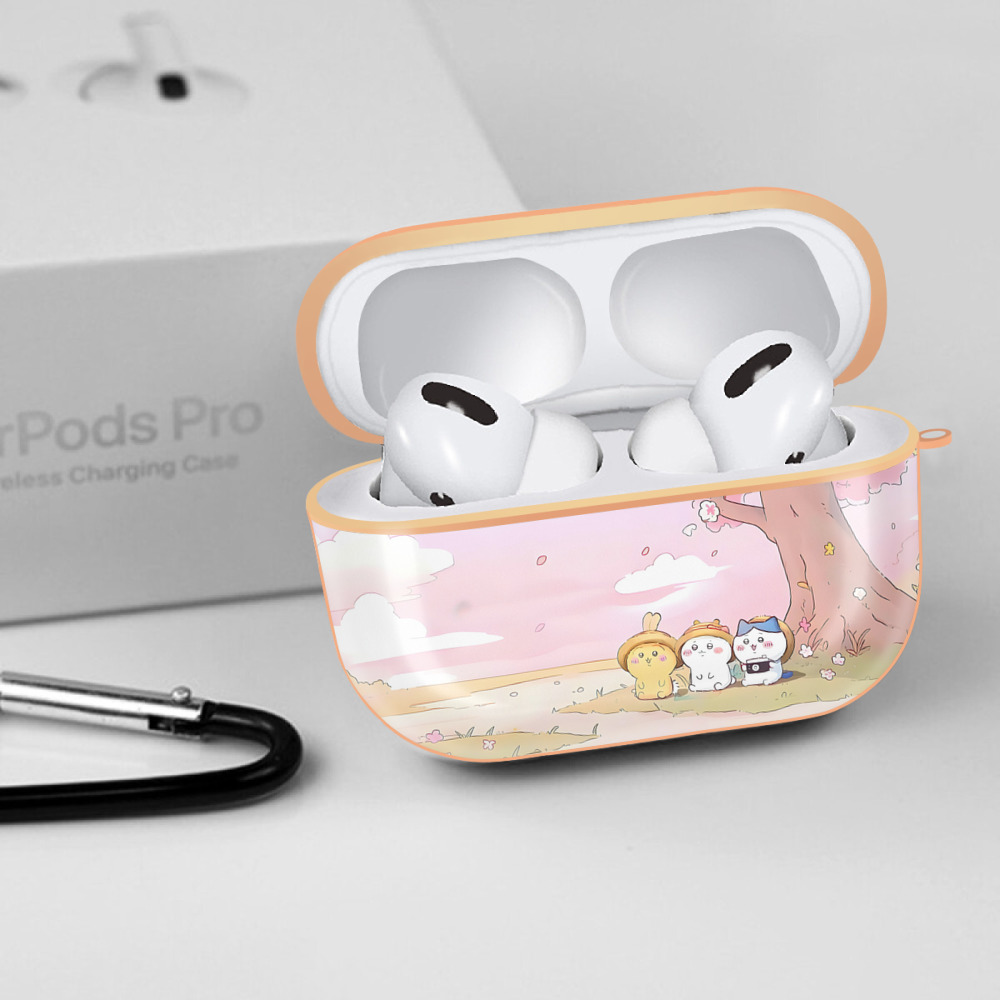 ちいかわ Chii-kawa 【AirPods Pro用】ハードシェル保護ケース｜耐衝撃・防指紋・カラビナ付き商品仕様