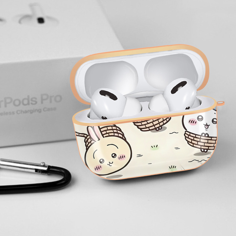 ちいかわ Chii-kawa 【AirPods Pro用】ハードシェル保護ケース｜耐衝撃・防指紋・カラビナ付き商品仕様