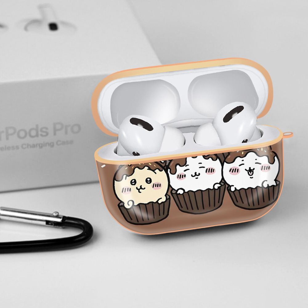ちいかわ Chii-kawa 【AirPods Pro用】ハードシェル保護ケース｜耐衝撃・防指紋・カラビナ付き商品仕様