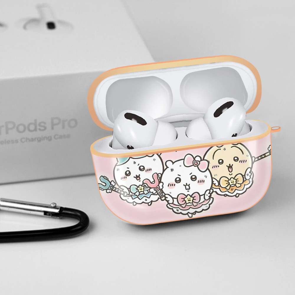 ちいかわ Chii-kawa 【AirPods Pro用】ハードシェル保護ケース｜耐衝撃・防指紋・カラビナ付き商品仕様