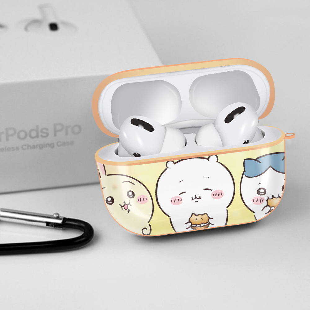 ちいかわ Chii-kawa 【AirPods Pro用】ハードシェル保護ケース｜耐衝撃・防指紋・カラビナ付き商品仕様