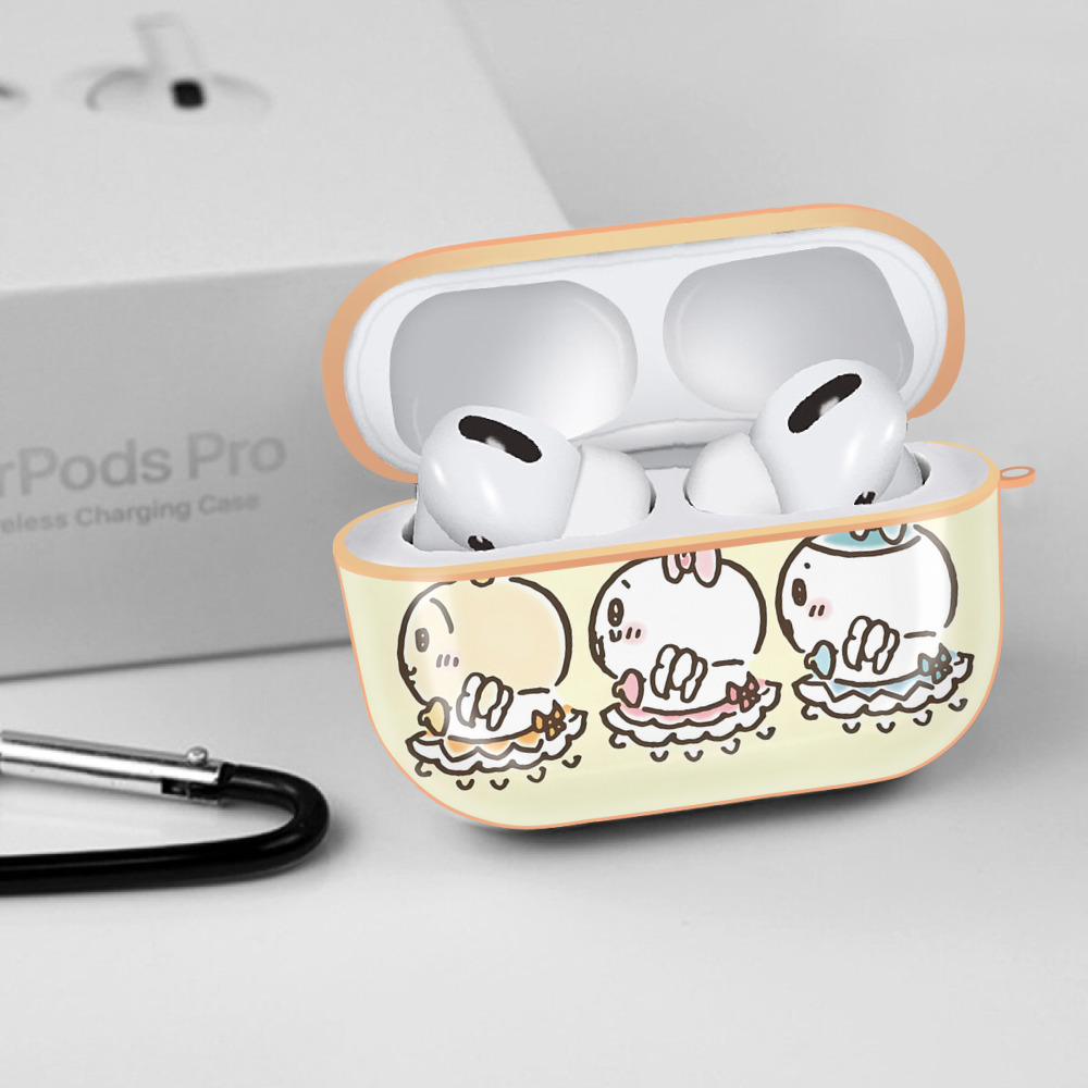 ちいかわ Chii-kawa 【AirPods Pro用】ハードシェル保護ケース｜耐衝撃・防指紋・カラビナ付き商品仕様