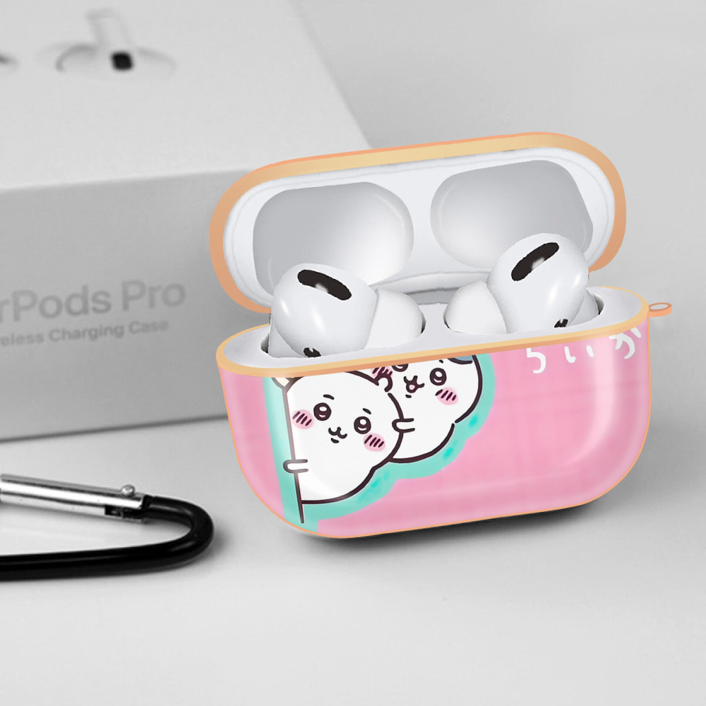 ちいかわ Chii-kawa 【AirPods Pro用】ハードシェル保護ケース｜耐衝撃・防指紋・カラビナ付き商品仕様
