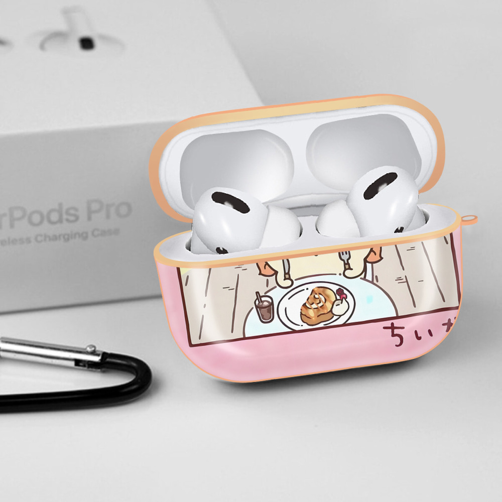 ちいかわ Chii-kawa 【AirPods Pro用】ハードシェル保護ケース｜耐衝撃・防指紋・カラビナ付き商品仕様