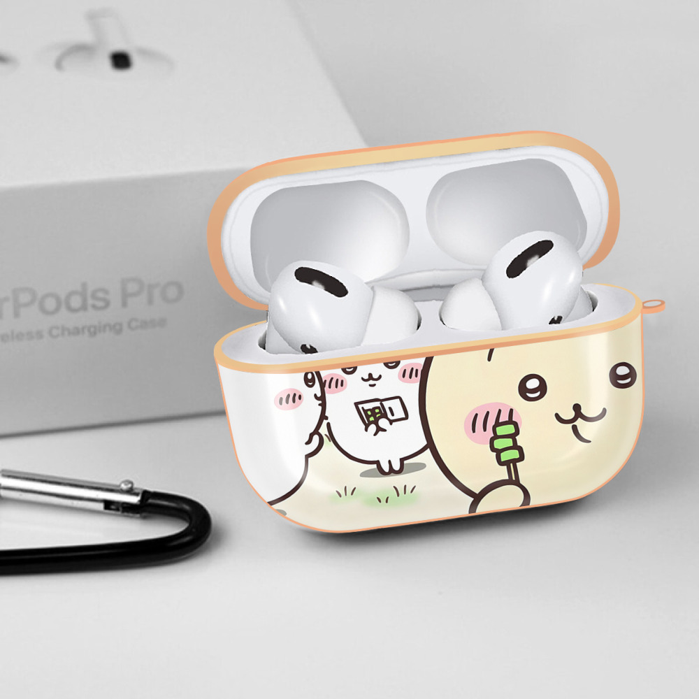 ちいかわ Chii-kawa 【AirPods Pro用】ハードシェル保護ケース｜耐衝撃・防指紋・カラビナ付き商品仕様