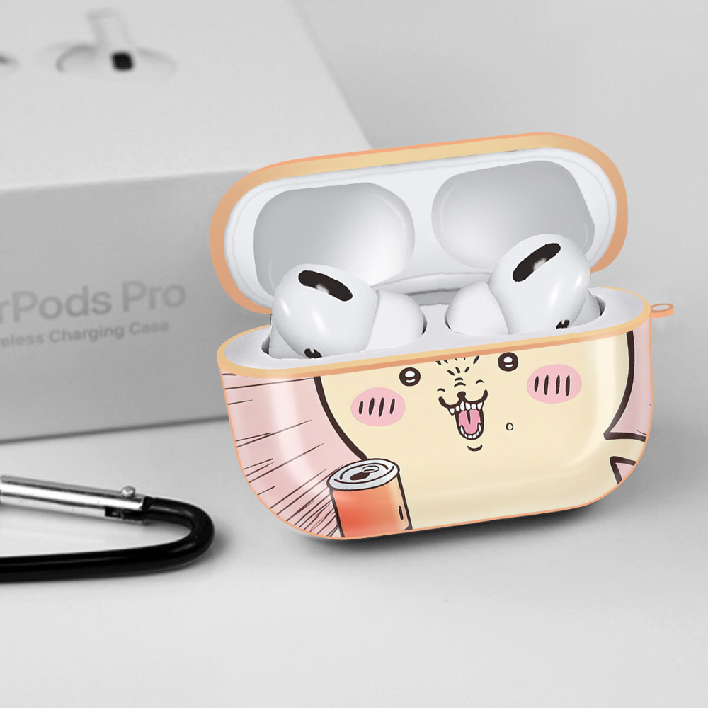 ちいかわ Chii-kawa 【AirPods Pro用】ハードシェル保護ケース｜耐衝撃・防指紋・カラビナ付き商品仕様