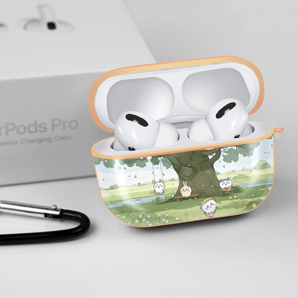 ちいかわ Chii-kawa 【AirPods Pro用】ハードシェル保護ケース｜耐衝撃・防指紋・カラビナ付き商品仕様