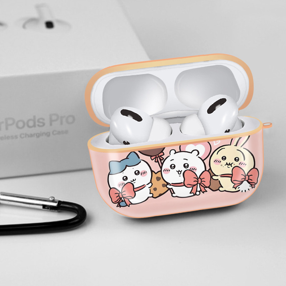ちいかわ Chii-kawa 【AirPods Pro用】ハードシェル保護ケース｜耐衝撃・防指紋・カラビナ付き商品仕様