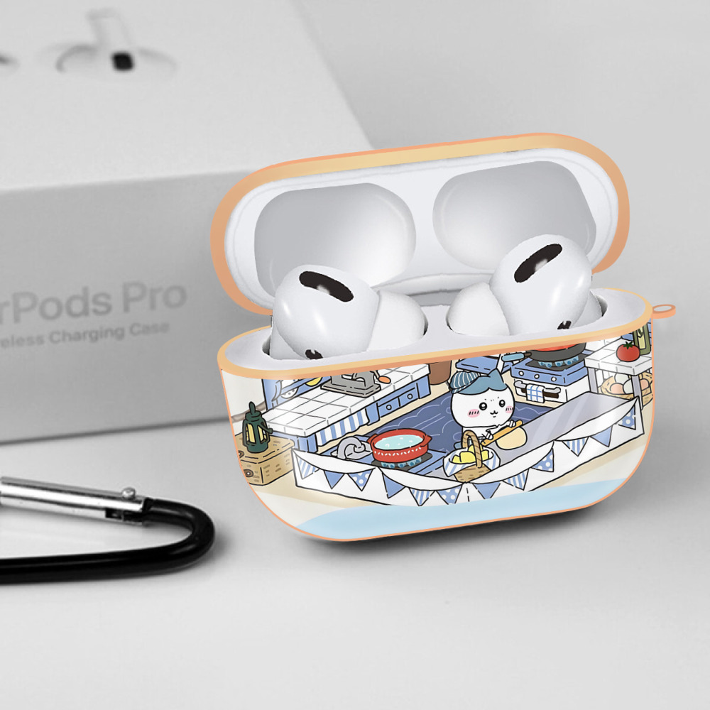 ちいかわ Chii-kawa 【AirPods Pro用】ハードシェル保護ケース｜耐衝撃・防指紋・カラビナ付き商品仕様