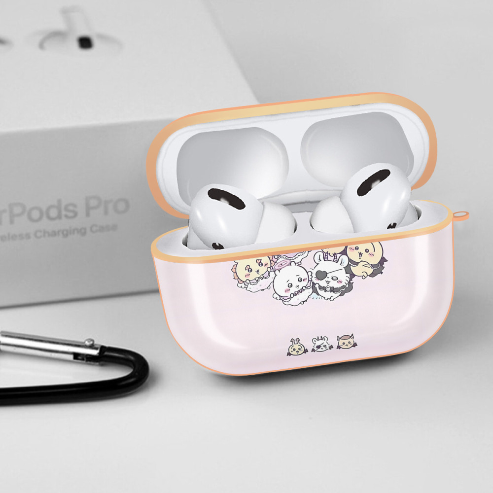 ちいかわ Chii-kawa 【AirPods Pro用】ハードシェル保護ケース｜耐衝撃・防指紋・カラビナ付き商品仕様