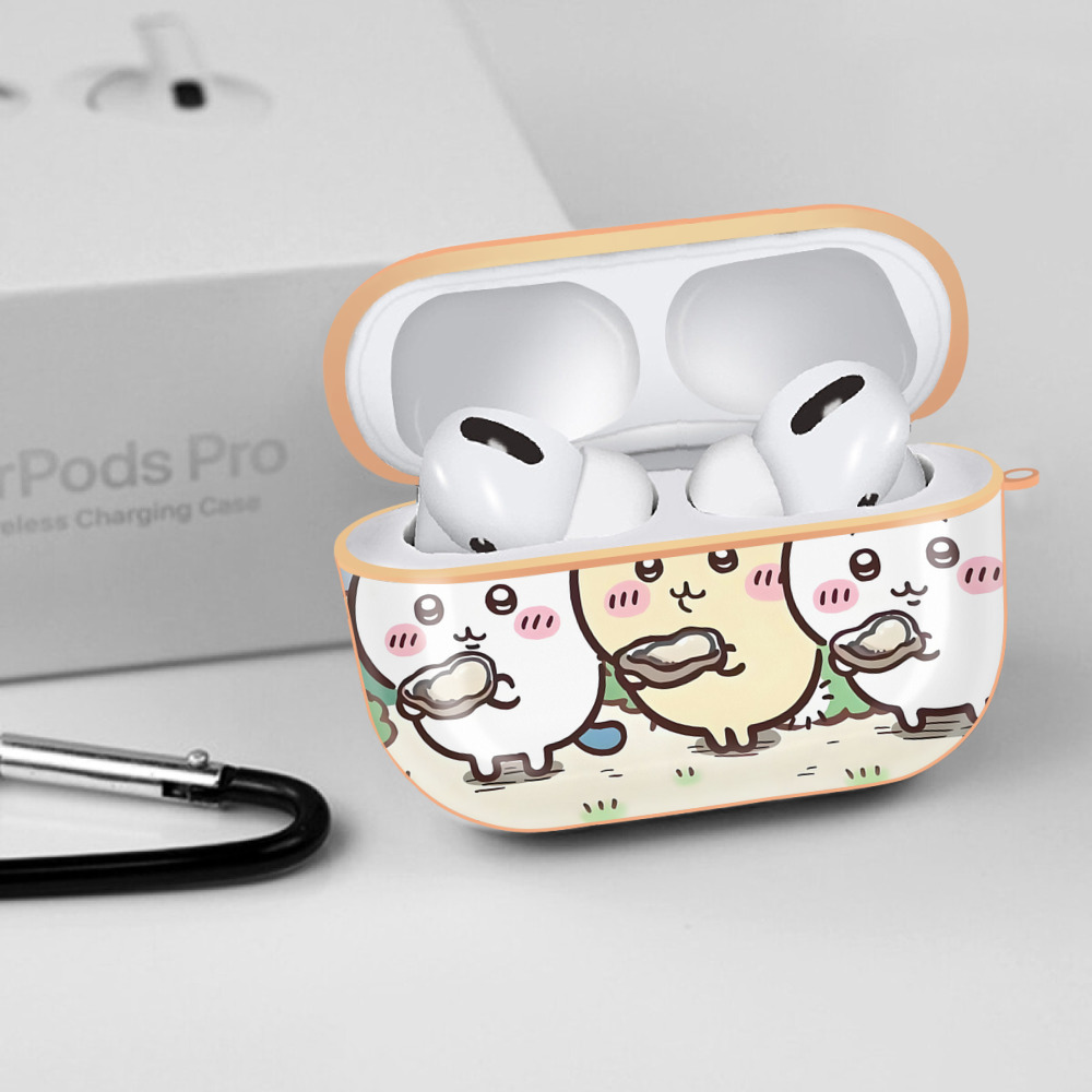 ちいかわ Chii-kawa 【AirPods Pro用】ハードシェル保護ケース｜耐衝撃・防指紋・カラビナ付き商品仕様