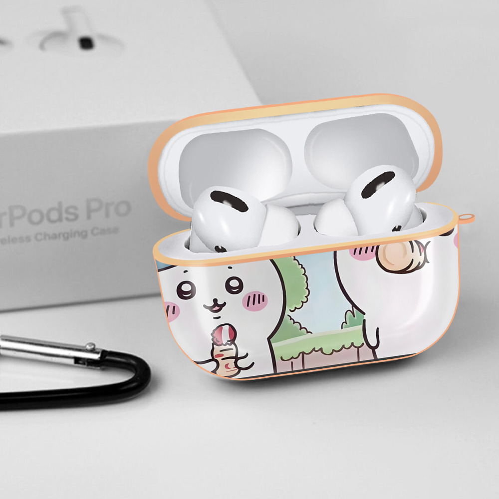 ちいかわ Chii-kawa 【AirPods Pro用】ハードシェル保護ケース｜耐衝撃・防指紋・カラビナ付き商品仕様