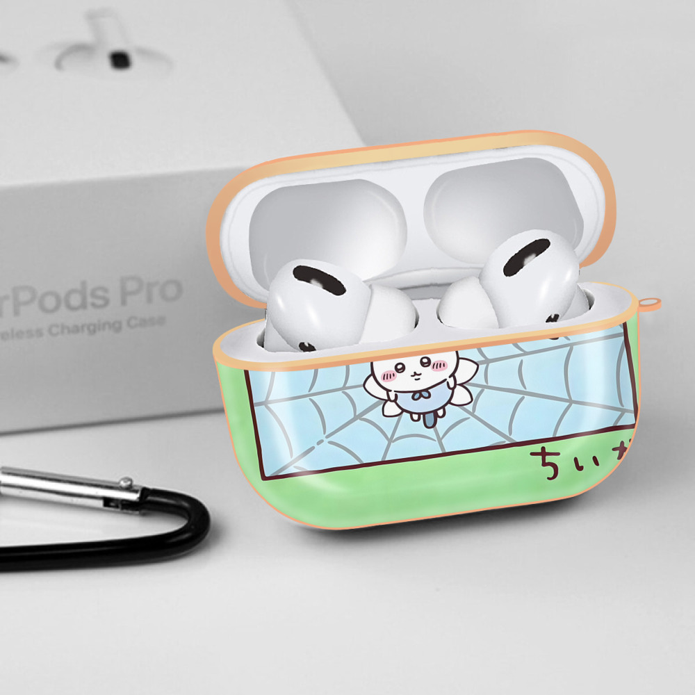 ちいかわ Chii-kawa 【AirPods Pro用】ハードシェル保護ケース｜耐衝撃・防指紋・カラビナ付き商品仕様