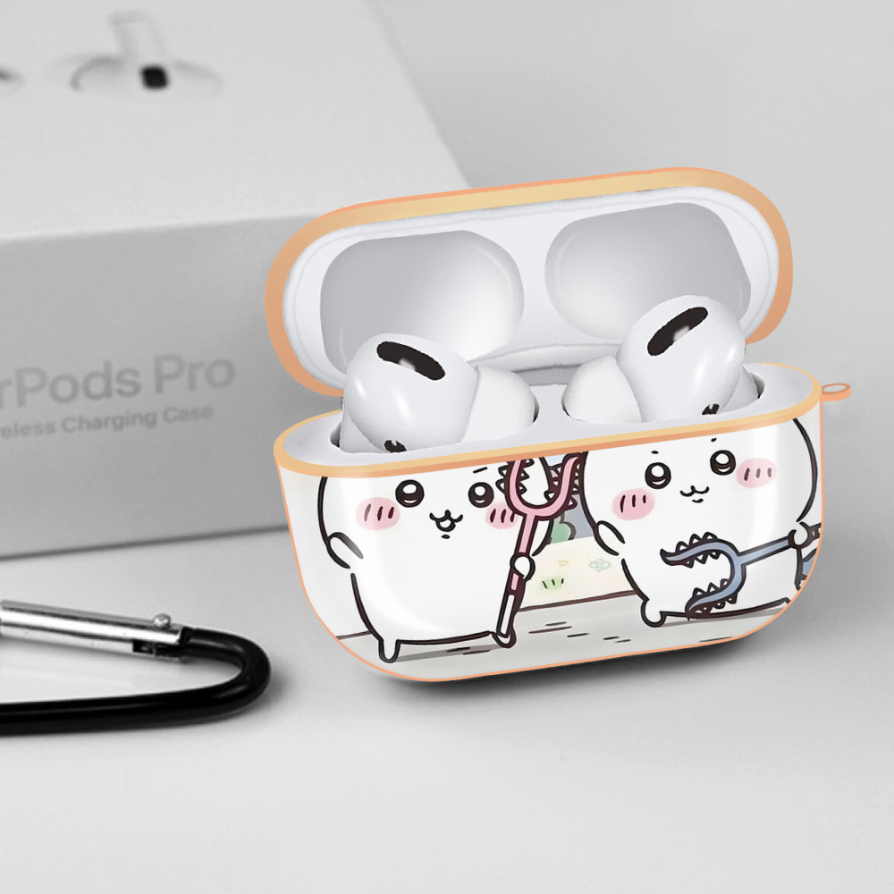 ちいかわ Chii-kawa 【AirPods Pro用】ハードシェル保護ケース｜耐衝撃・防指紋・カラビナ付き商品仕様