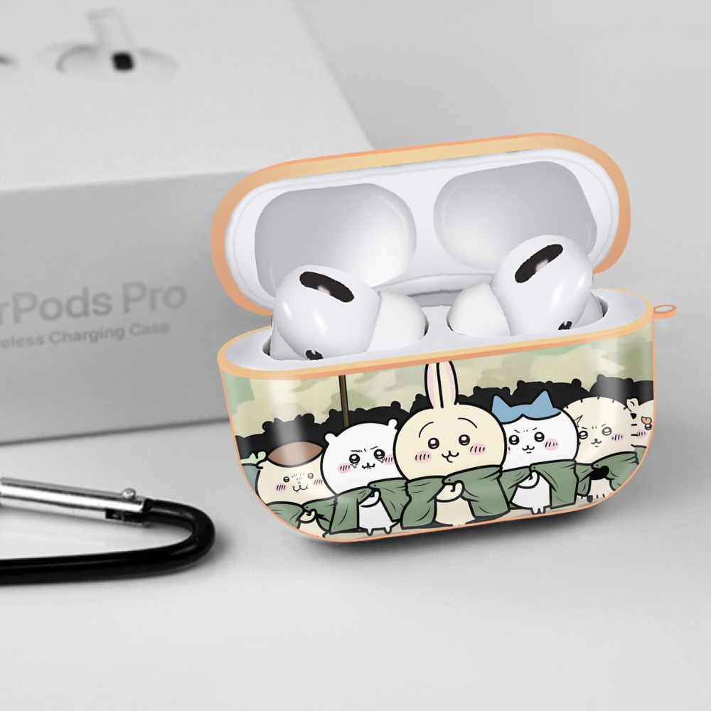 ちいかわ Chii-kawa 【AirPods Pro用】ハードシェル保護ケース｜耐衝撃・防指紋・カラビナ付き商品仕様