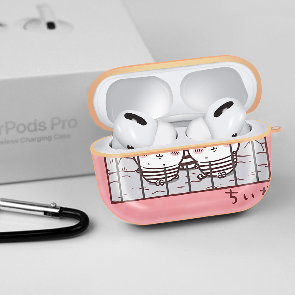 ちいかわ Chii-kawa 【AirPods Pro用】ハードシェル保護ケース｜耐衝撃・防指紋・カラビナ付き商品仕様