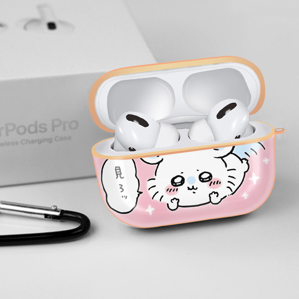 ちいかわ Chii-kawa 【AirPods Pro用】ハードシェル保護ケース｜耐衝撃・防指紋・カラビナ付き商品仕様