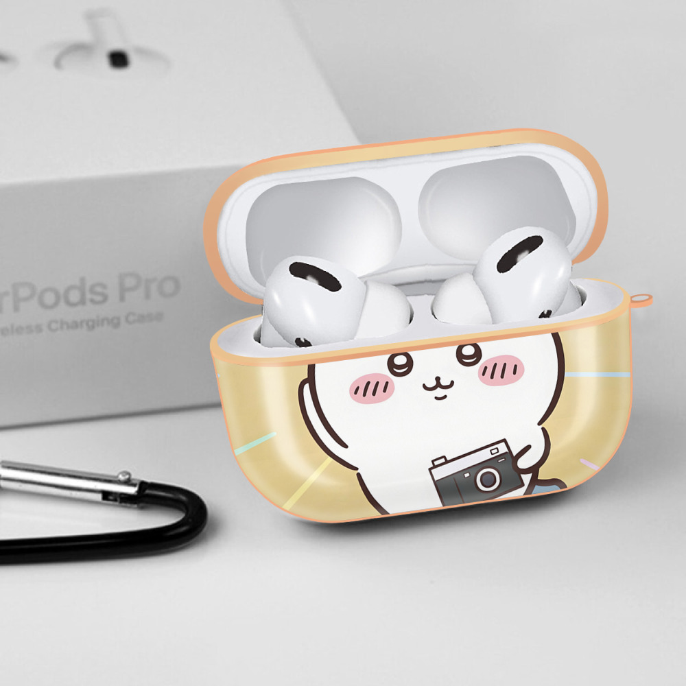 ちいかわ Chii-kawa 【AirPods Pro用】ハードシェル保護ケース｜耐衝撃・防指紋・カラビナ付き商品仕様