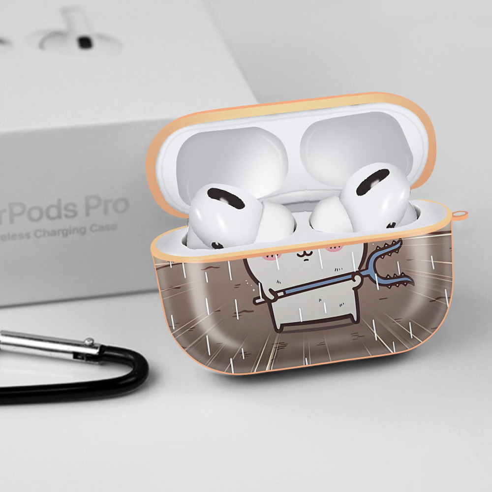 ちいかわ Chii-kawa 【AirPods Pro用】ハードシェル保護ケース｜耐衝撃・防指紋・カラビナ付き商品仕様