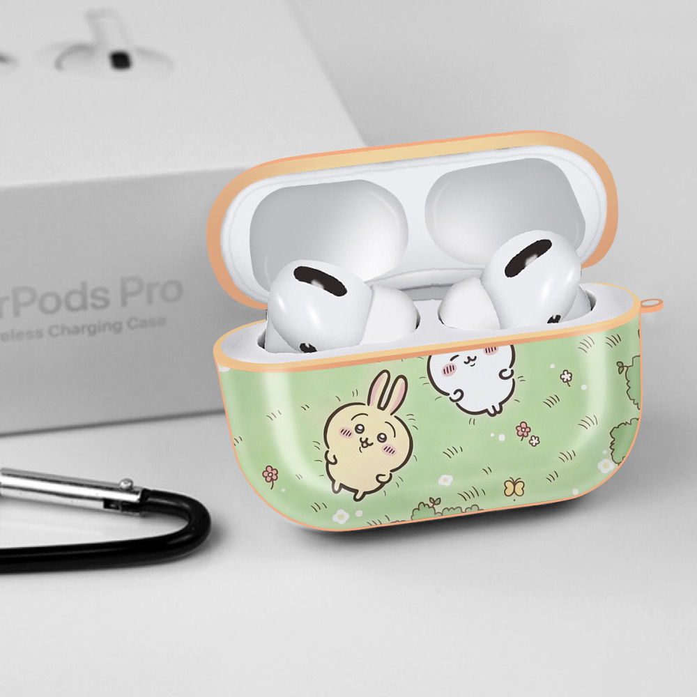 ちいかわ Chii-kawa 【AirPods Pro用】ハードシェル保護ケース｜耐衝撃・防指紋・カラビナ付き商品仕様