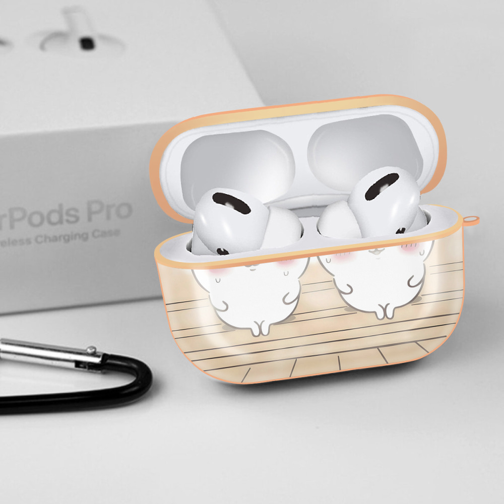 ちいかわ Chii-kawa 【AirPods Pro用】ハードシェル保護ケース｜耐衝撃・防指紋・カラビナ付き商品仕様