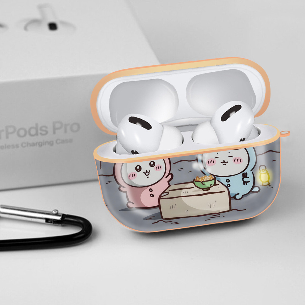 ちいかわ Chii-kawa 【AirPods Pro用】ハードシェル保護ケース｜耐衝撃・防指紋・カラビナ付き商品仕様