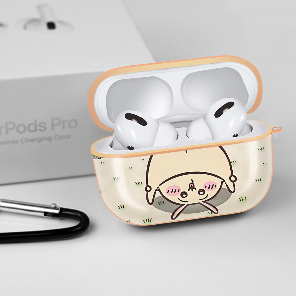 ちいかわ Chii-kawa 【AirPods Pro用】ハードシェル保護ケース｜耐衝撃・防指紋・カラビナ付き商品仕様