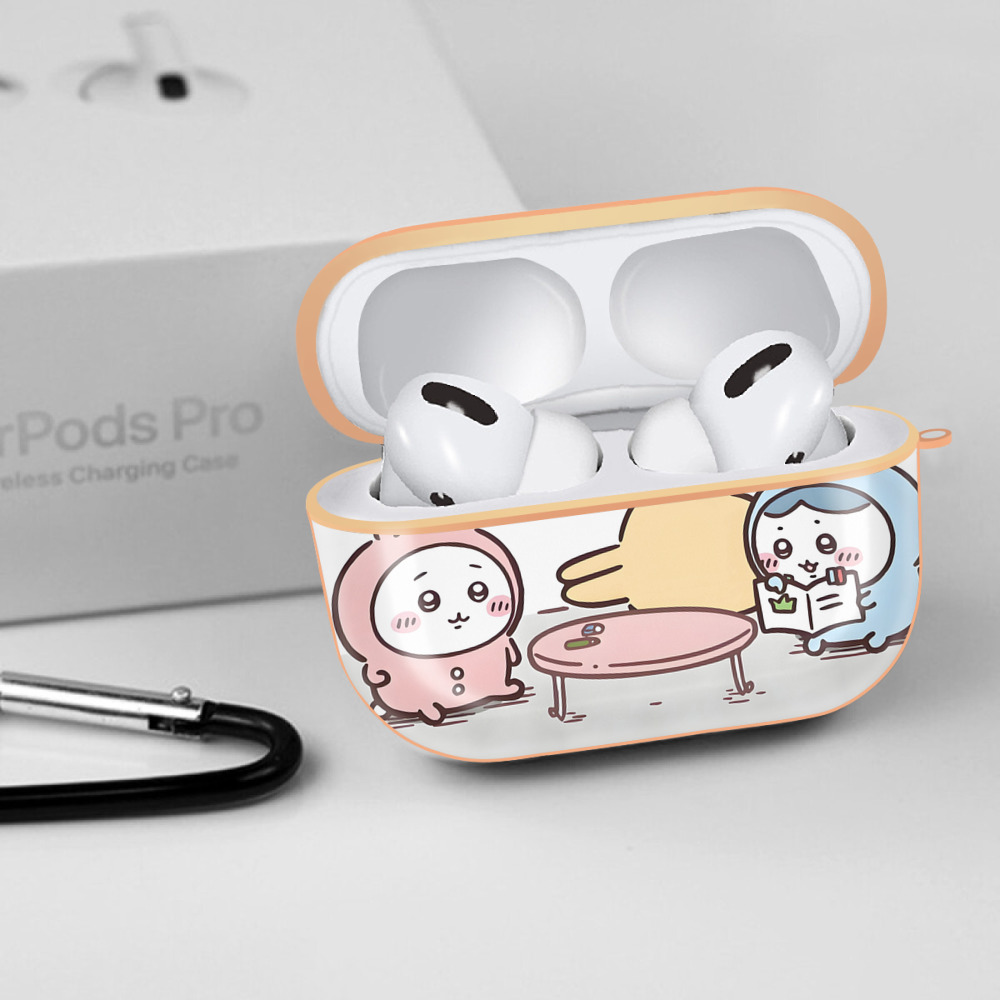 ちいかわ Chii-kawa 【AirPods Pro用】ハードシェル保護ケース｜耐衝撃・防指紋・カラビナ付き商品仕様