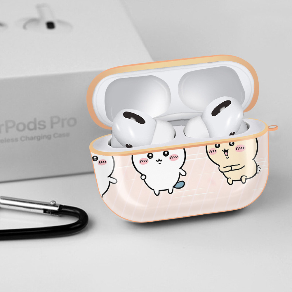 ちいかわ Chii-kawa 【AirPods Pro用】ハードシェル保護ケース｜耐衝撃・防指紋・カラビナ付き商品仕様