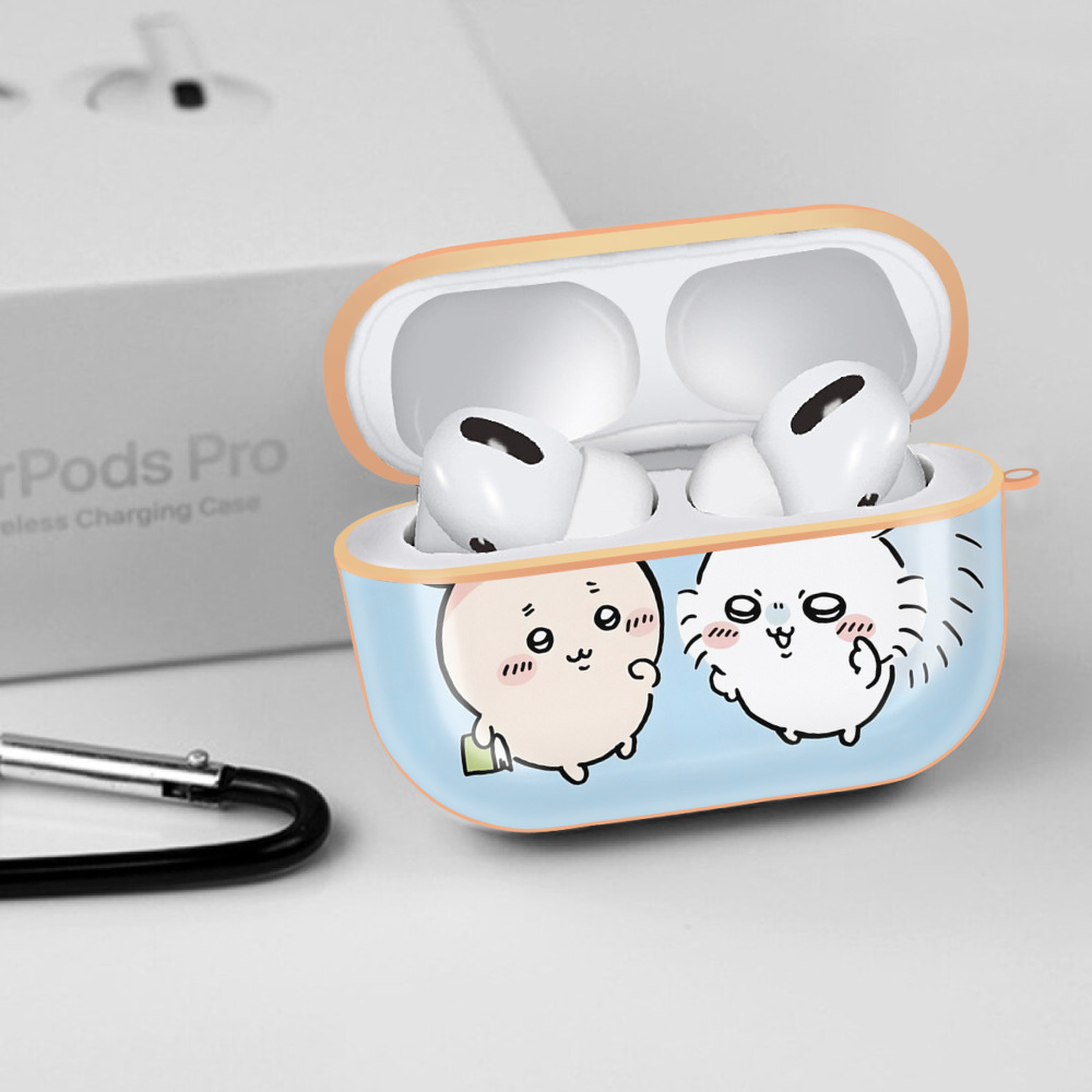 ちいかわ Chii-kawa 【AirPods Pro用】ハードシェル保護ケース｜耐衝撃・防指紋・カラビナ付き商品仕様