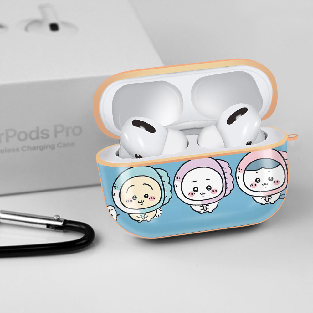 ちいかわ Chii-kawa 【AirPods Pro用】ハードシェル保護ケース｜耐衝撃・防指紋・カラビナ付き商品仕様