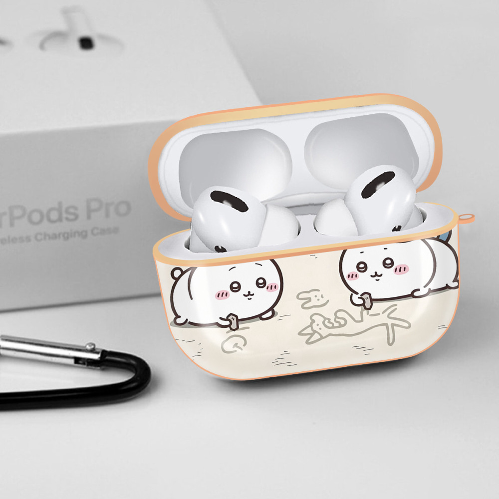 ちいかわ Chii-kawa 【AirPods Pro用】ハードシェル保護ケース｜耐衝撃・防指紋・カラビナ付き商品仕様
