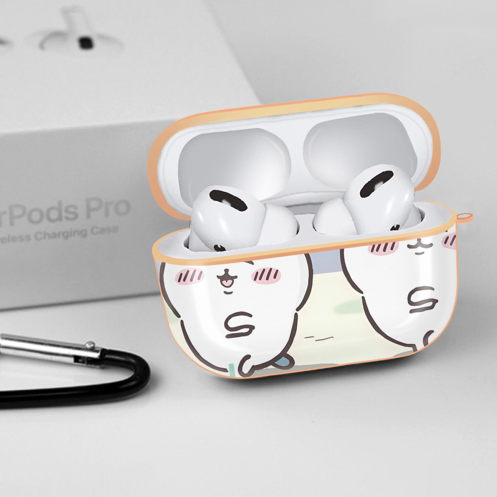 ちいかわ Chii-kawa 【AirPods Pro用】ハードシェル保護ケース｜耐衝撃・防指紋・カラビナ付き商品仕様