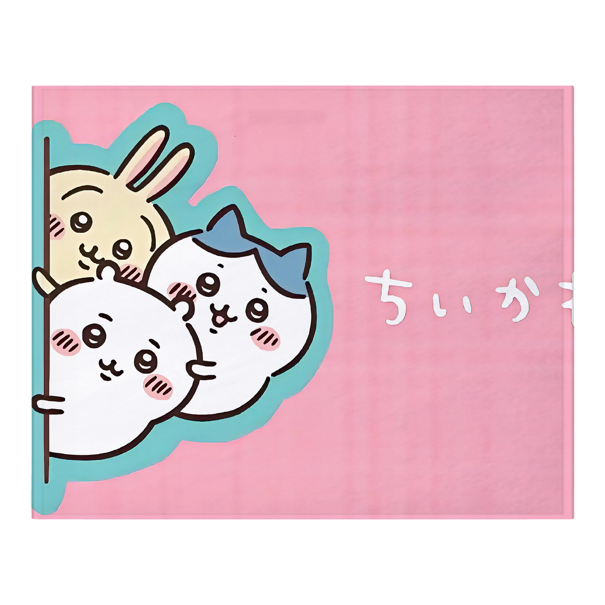 （画像用） ちいかわ Chii-kawa フランネルブランケット・多サイズ対応（横型）