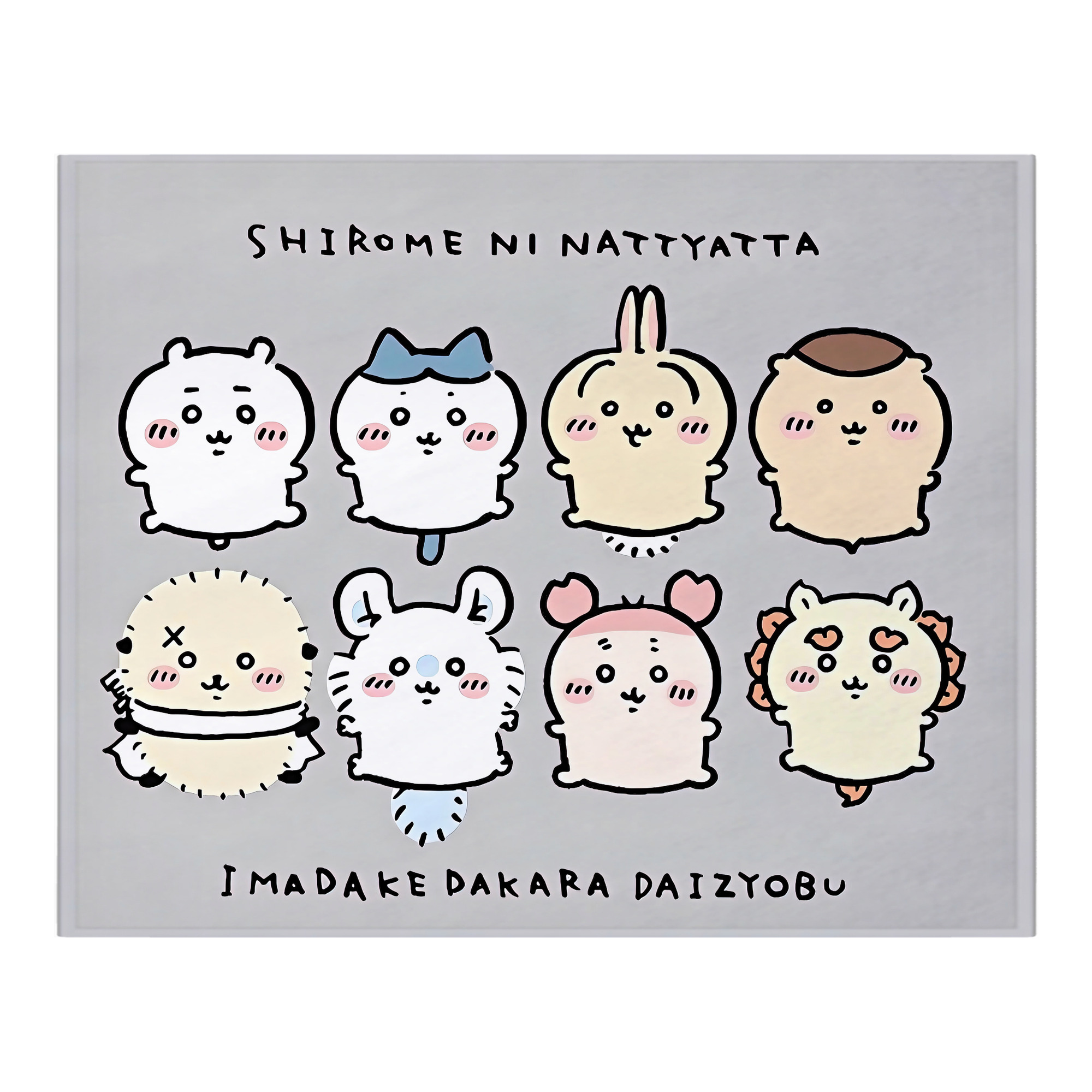 （画像用） ちいかわ Chii-kawa フランネルブランケット・多サイズ対応（横型）