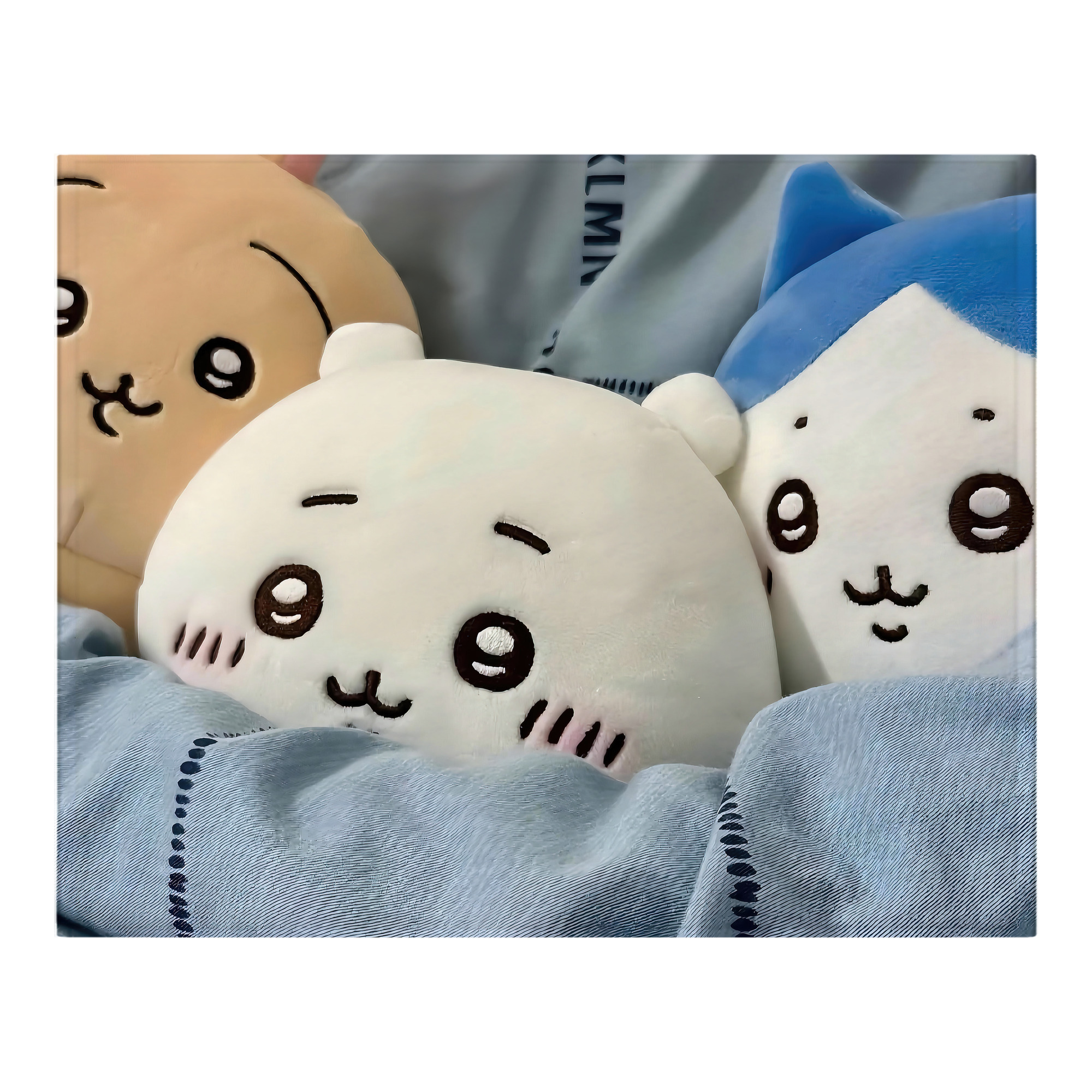 （画像用） ちいかわ Chii-kawa フランネルブランケット・多サイズ対応（横型）