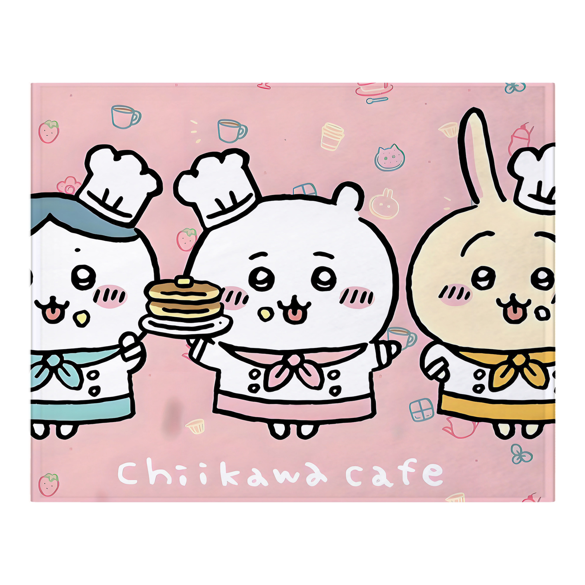 （画像用） ちいかわ Chii-kawa フランネルブランケット・多サイズ対応（横型）