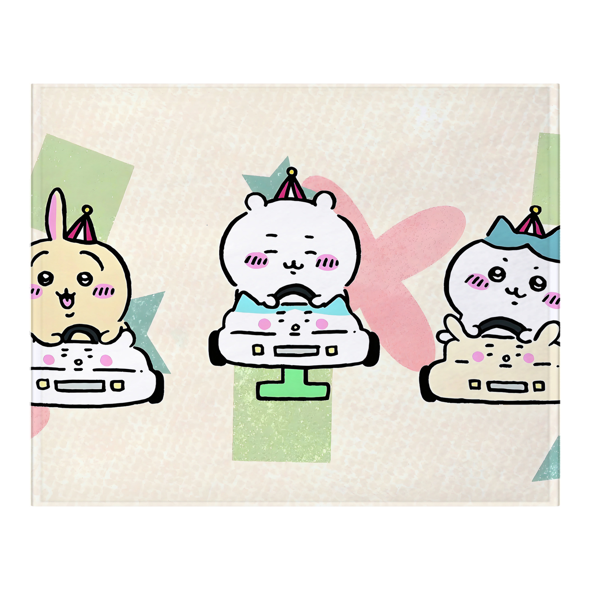 （画像用） ちいかわ Chii-kawa フランネルブランケット・多サイズ対応（横型）
