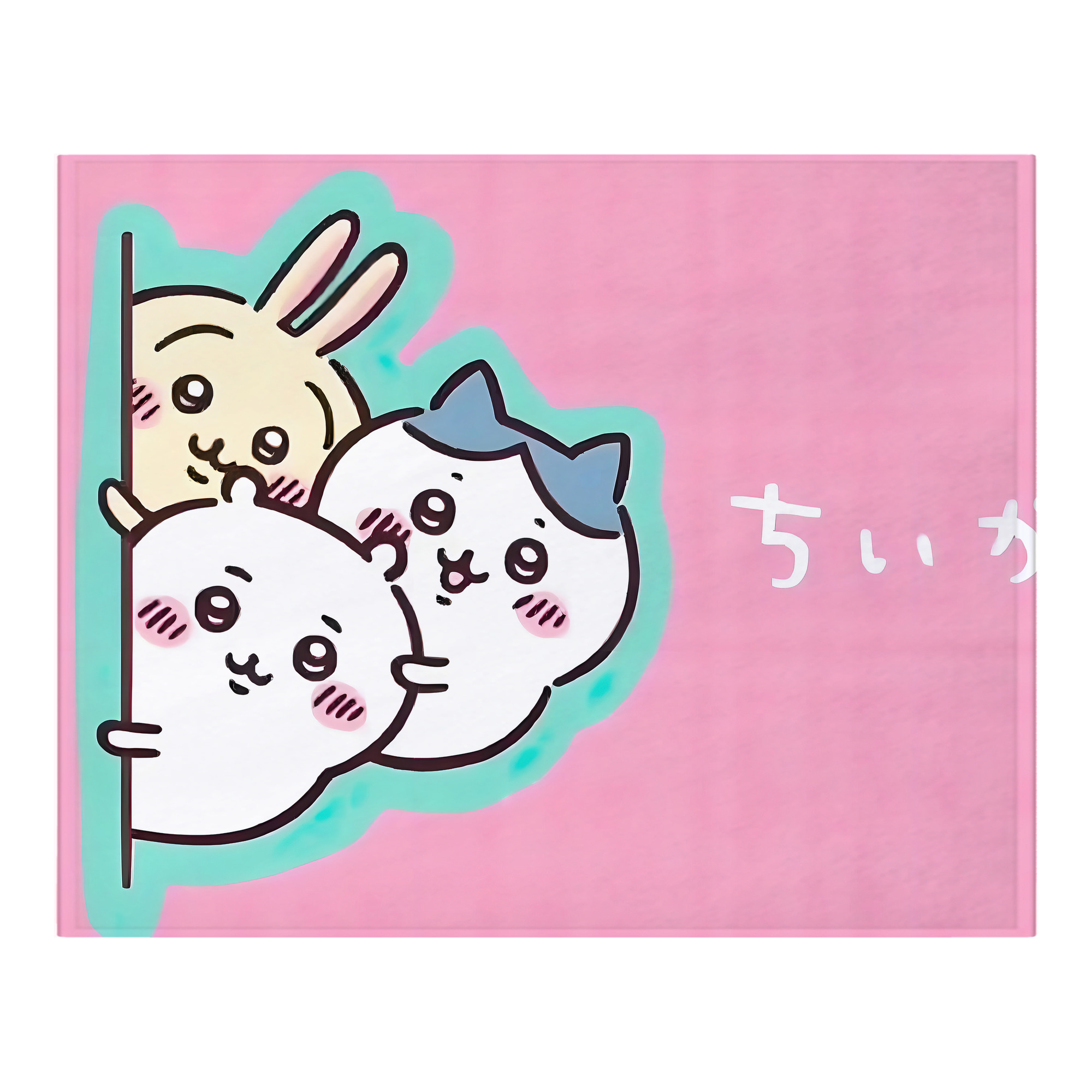 （画像用） ちいかわ Chii-kawa フランネルブランケット・多サイズ対応（横型）