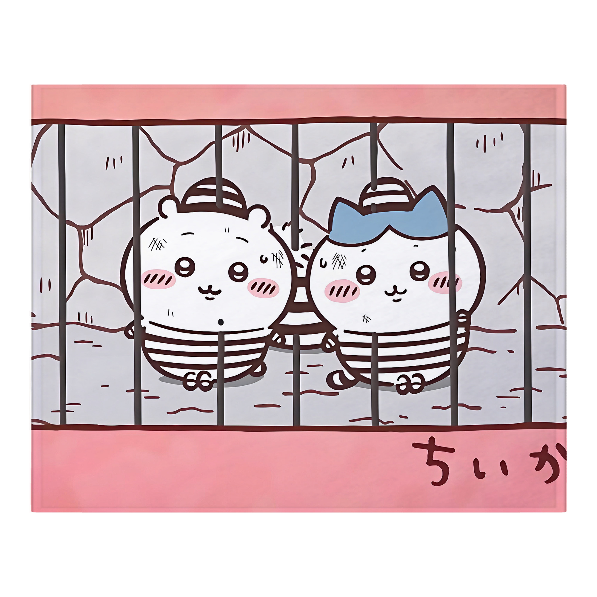 （画像用） ちいかわ Chii-kawa フランネルブランケット・多サイズ対応（横型）